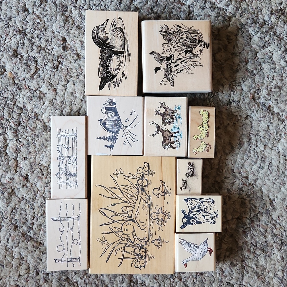 Animal / Duck / Farm Themed Stamps - 11 Pieces